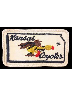 Vintage Kansas Coyotes Embroidered Patch Air National Guard Refueling Squadron